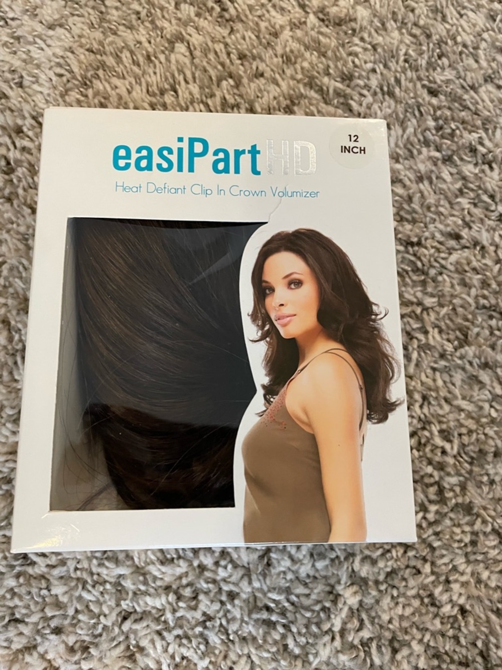 Jon Renau easiPart 6F27 HD 12" Clip-In Crown Volumizer - Dark Brown